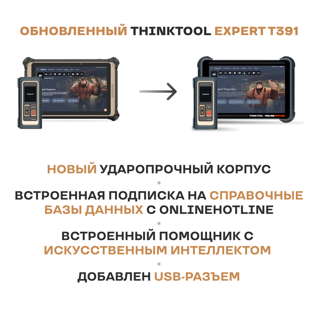 THINKCAR T391 - новый корпус